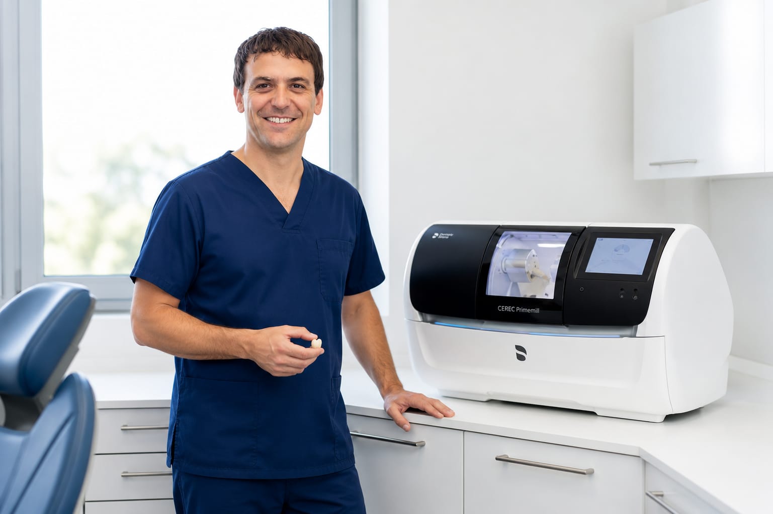 Same-day restoration milling unit at Lawrence Park Dentistry