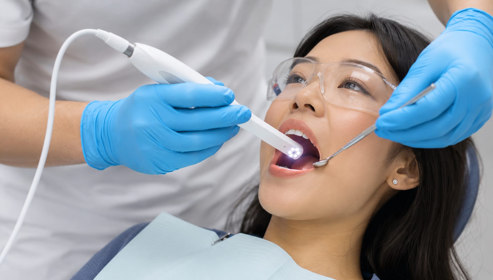 Intraoral camera examination at Lawrence Park Dentistry