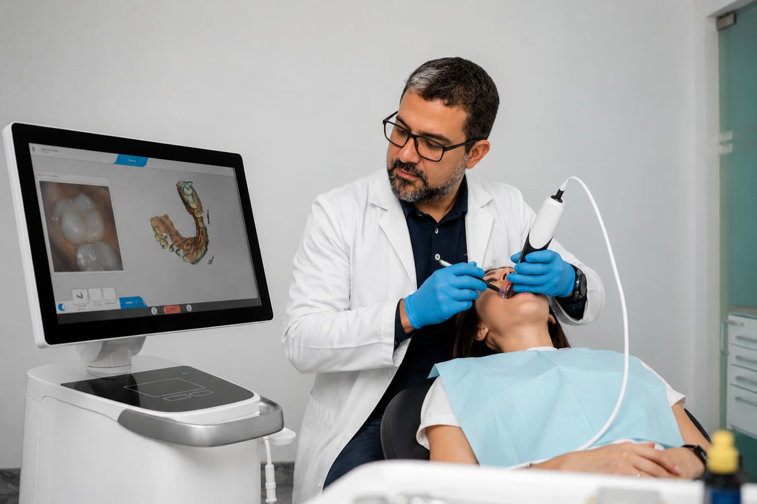Dentist treating a patient at Lawrence Park Dentistry