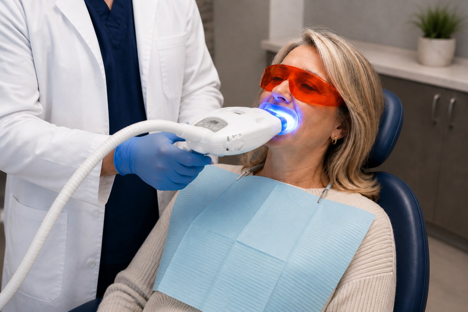 Teeth whitening treatment at Lawrence Park Dentistry